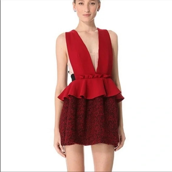 Three Floor Red Bad Girl Cocktail Dress Size 10 - Picture 3 of 13